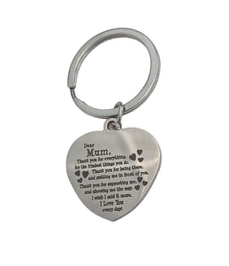 Dear mom keyring