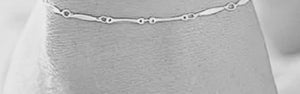 Silver Barr Anklet