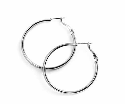 Silver Hoop Earrings