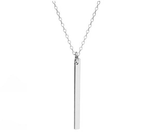 Silver Matchstick Necklace