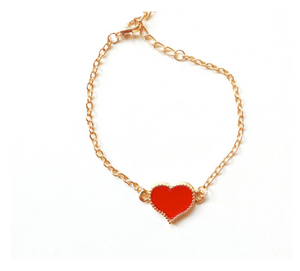 Heart Bracelet (Various Colours)