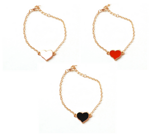 Heart Bracelet (Various Colours)