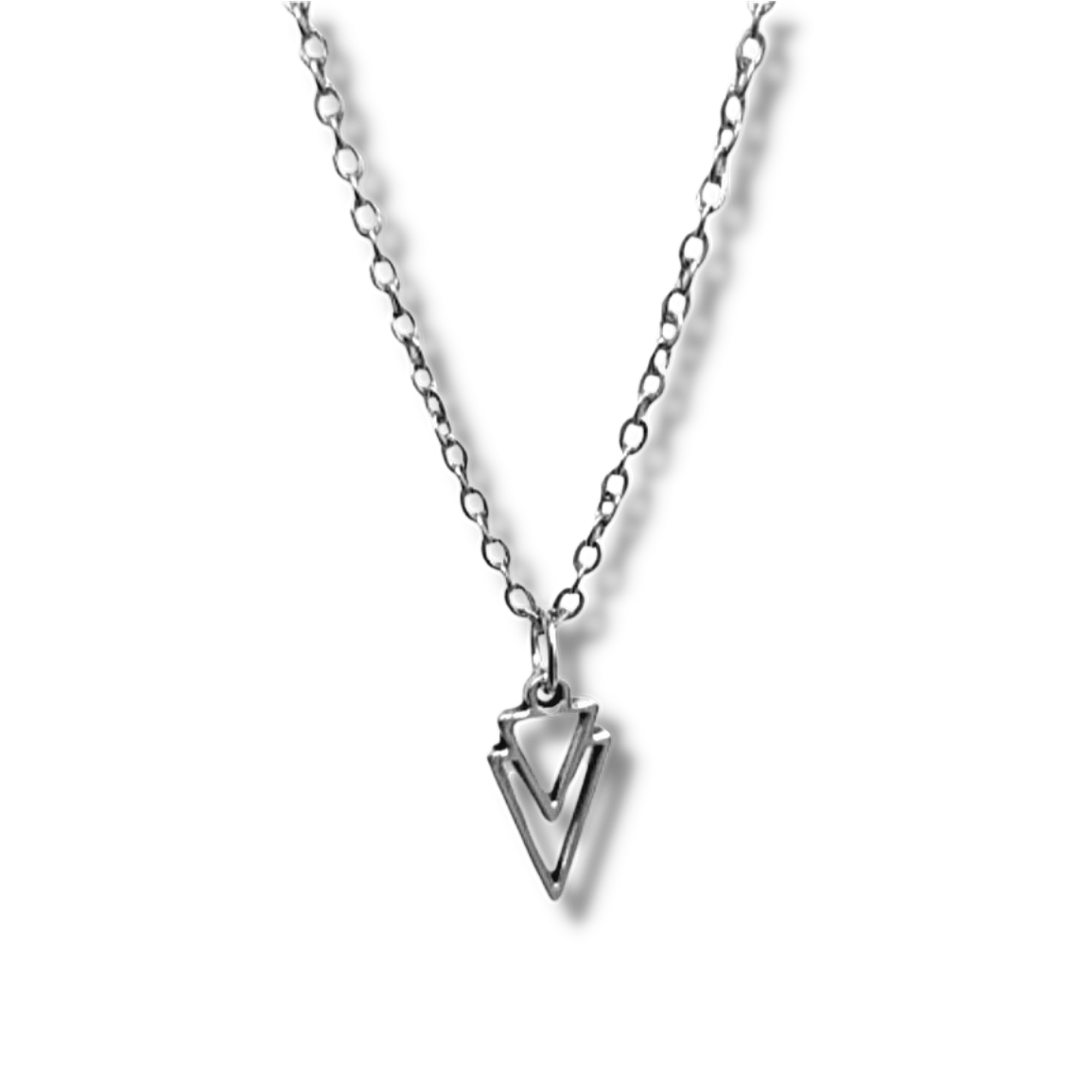 Double Triangle Necklace
