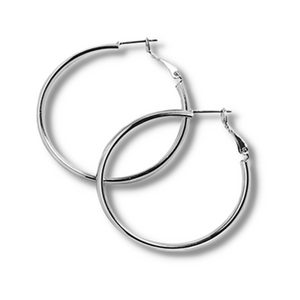 Silver Hoop Earrings