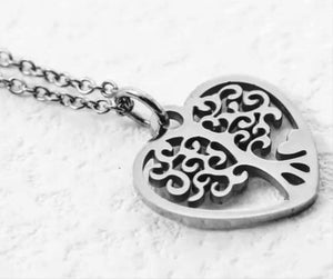 Tree Of Life Heart Necklace